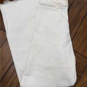 Zara Women's White Ankle Jeans